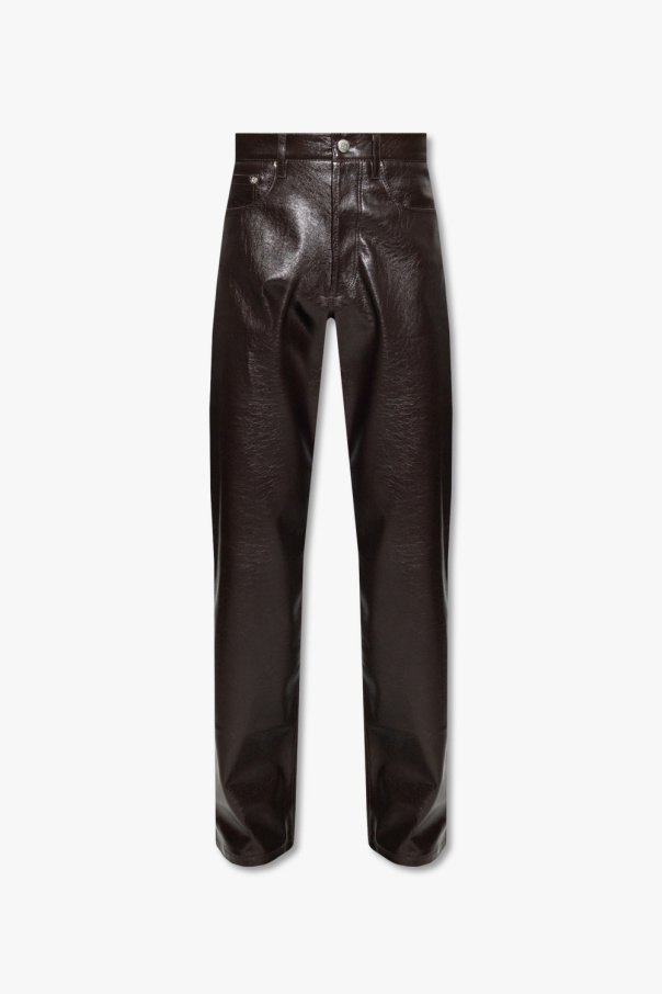 MISBHV Vegan leather Flared trousers