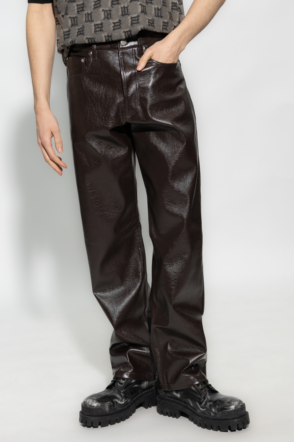 MISBHV Vegan leather trousers