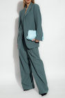 Dries Van Noten GREEN Trousers with wide legs