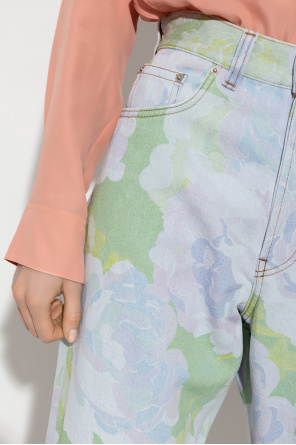 Dries Van Noten Jeans with floral motif