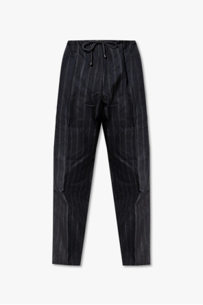 Spodnie ze wzorem w prążki od Dries Van Noten