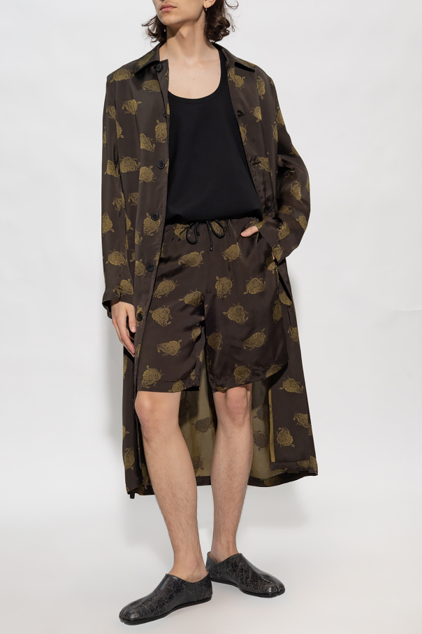 Dries Van Noten Shorts with decorative pattern