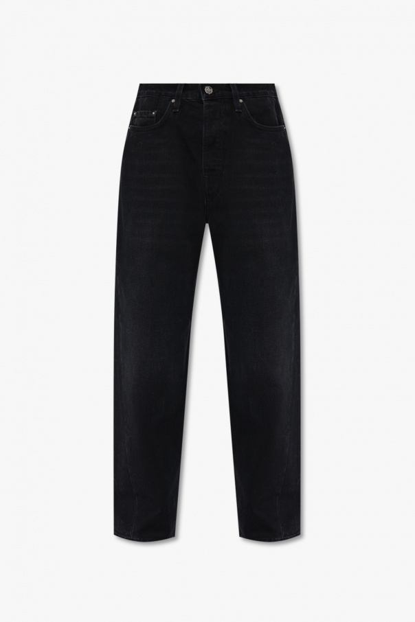 TOTEME seam-detail straight-leg jeans