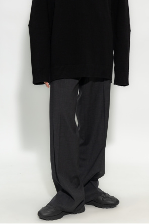 Raf Simons Wool pleat-front trousers