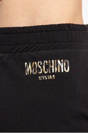 Moschino nebbia high waisted shorts black
