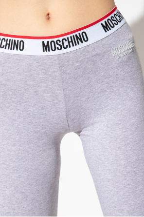 Moschino logo-print jersey shorts Viola