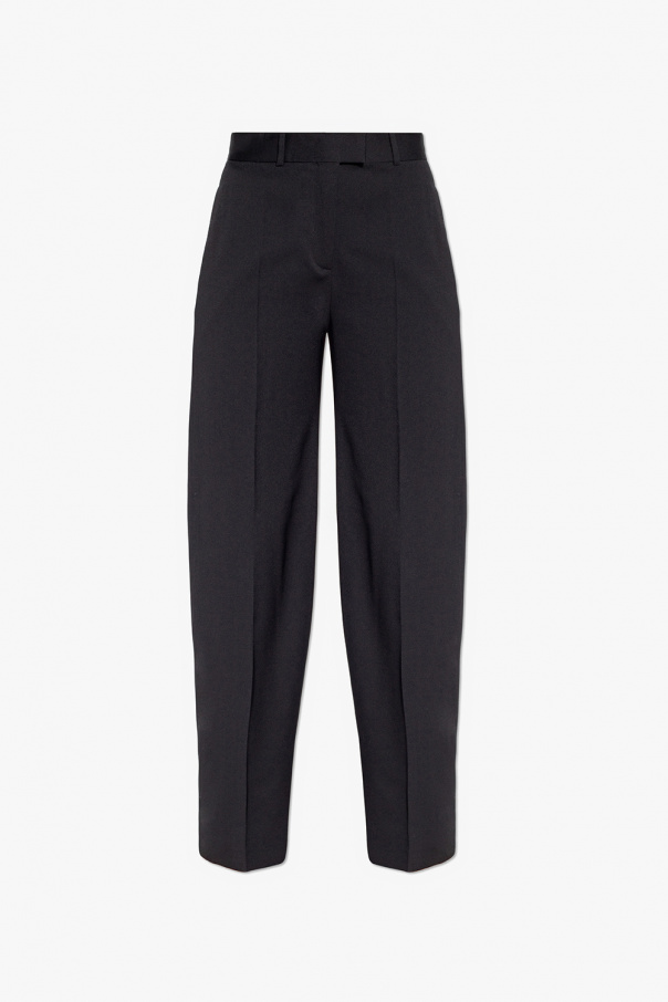 ‘Jagger’ pleat-front Noir Trousers od The Attico