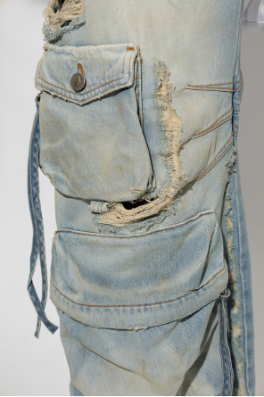 The Attico ‘Fern’ jeans with pockets