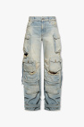 The Attico light blue ‘Fern’ jeans with pockets