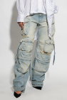 The Attico light blue ‘Fern’ jeans with pockets
