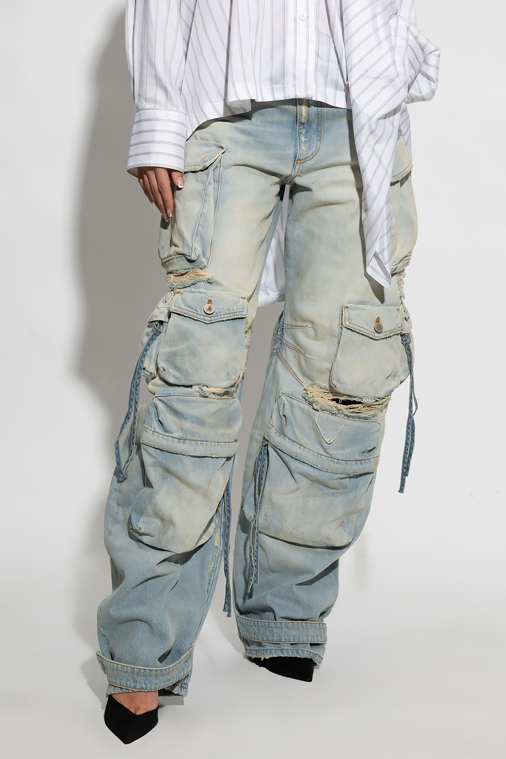 The Attico ‘Fern’ jeans with pockets