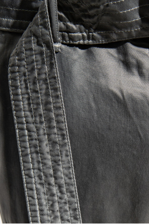 R13 Cropped-Skinny-Jeans Schwarz Cargo trousers