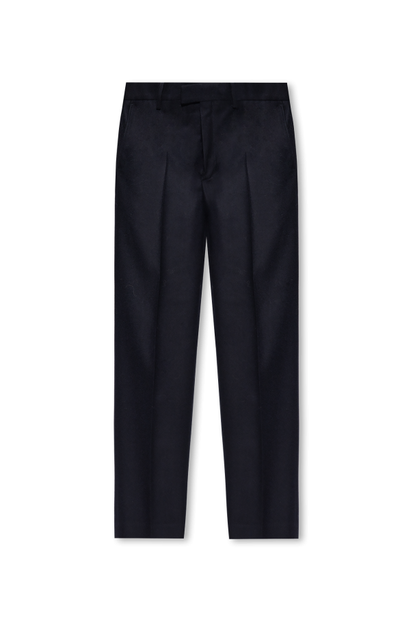 Dries Van Noten Wool pleat-front trousers