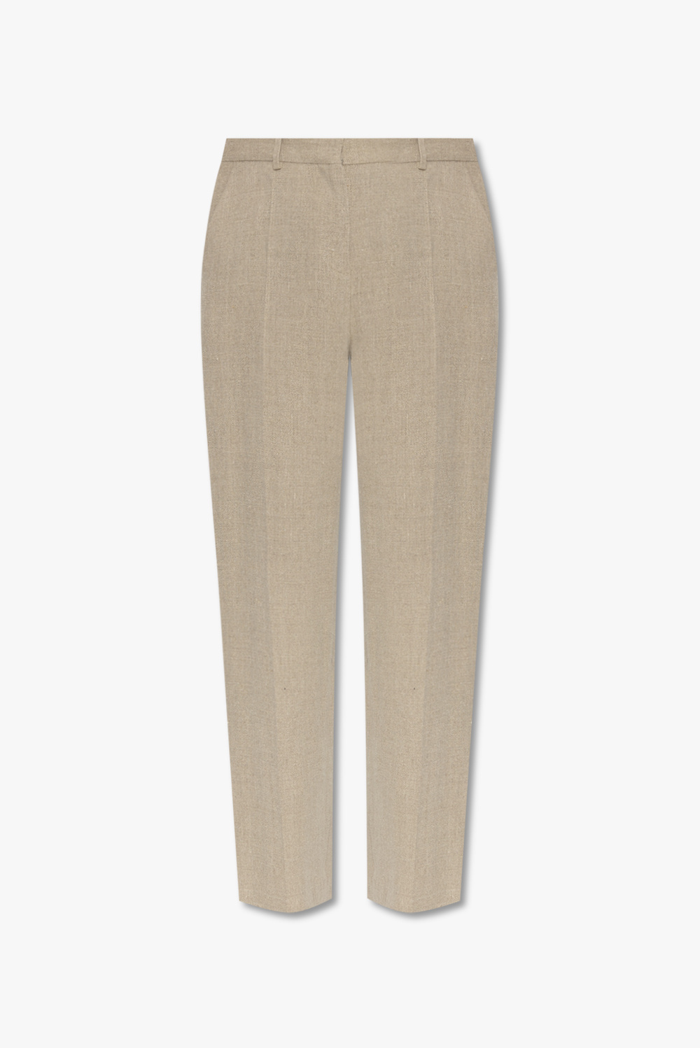 Beige Pleat - front trousers TOTEME - moschino white drawstring