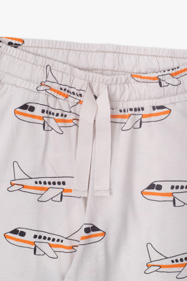 Mini Rodini trousers utility with motif of airplanes