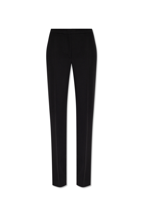 Moschino Wool pleat-front trousers