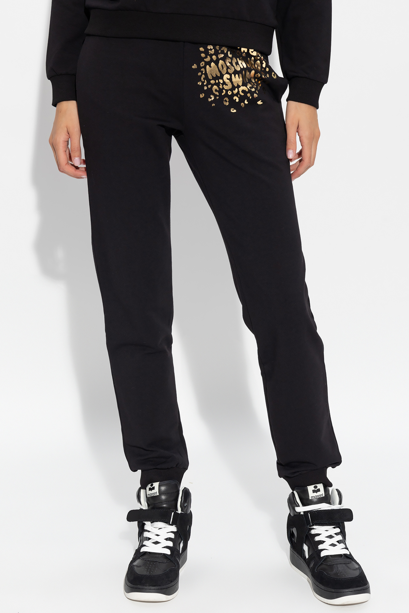 Moschino ‘Swim’ collection branded sweatpants