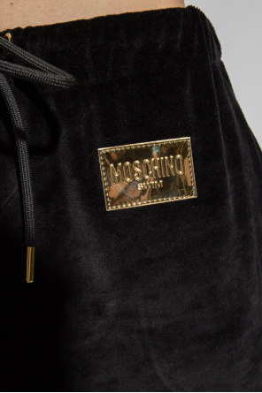 Moschino Spodnie dresowe z logo z kolekcji ‘Swim’