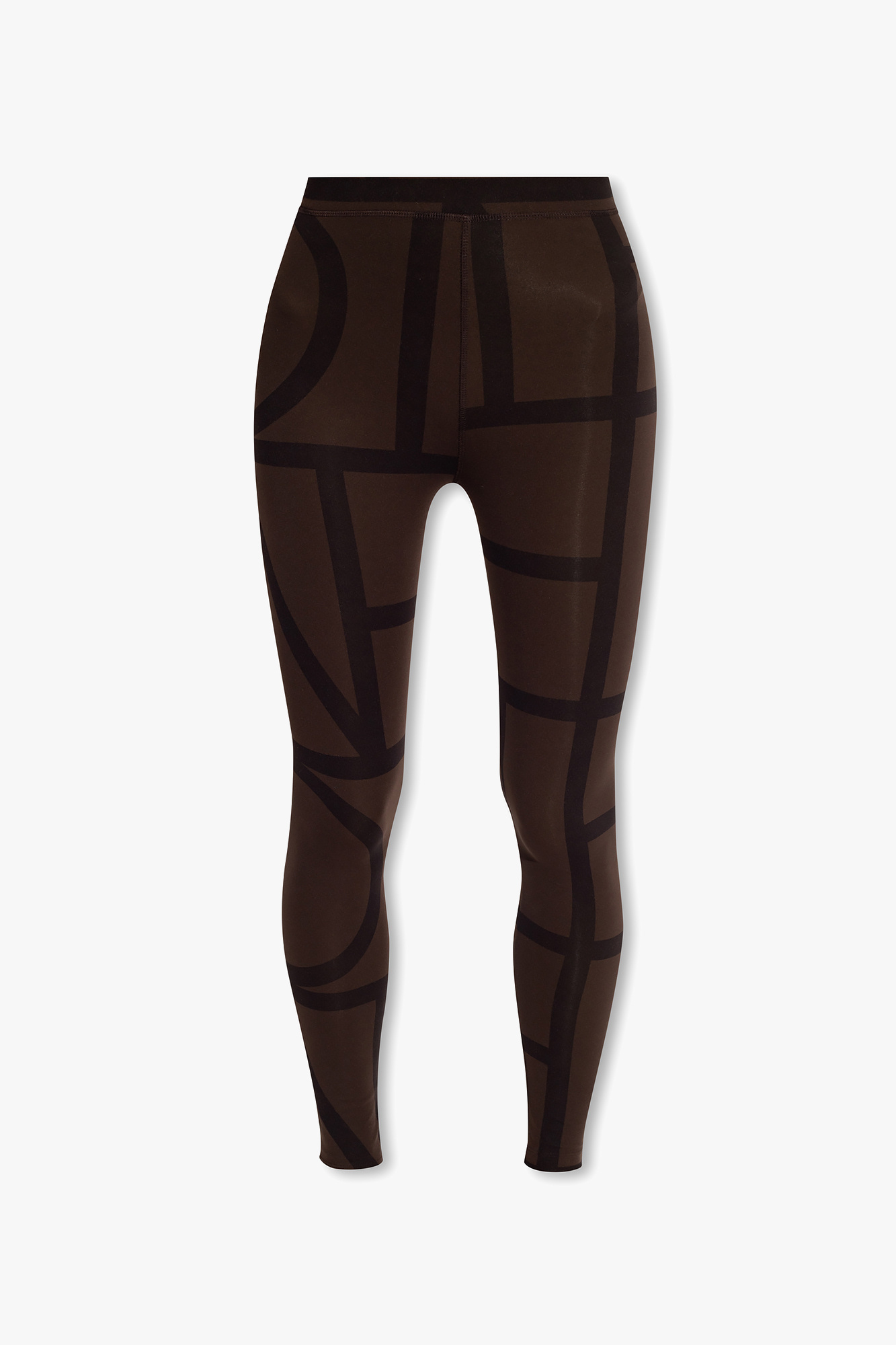 Brown Cropped leggings with slits TOTEME - Vitkac Germany