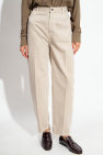 TOTEME beige Tapered jeans with logo