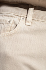 TOTEME beige Tapered jeans with logo