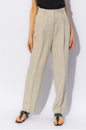 TOTEME Pleat-front stone trousers
