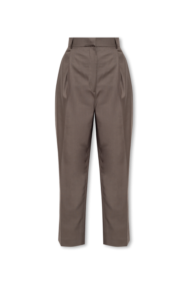 TOTEME Wool pleat-front trousers
