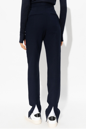 TOTEME Slim-fit Swoosh-print trousers