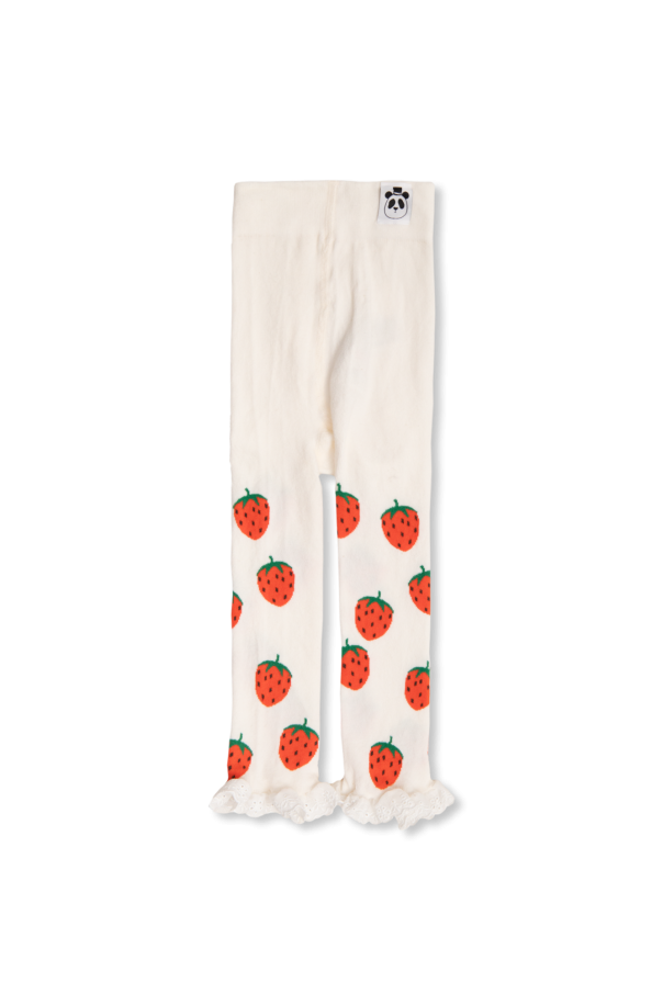 Mini Rodini Leggings with strawberry motif
