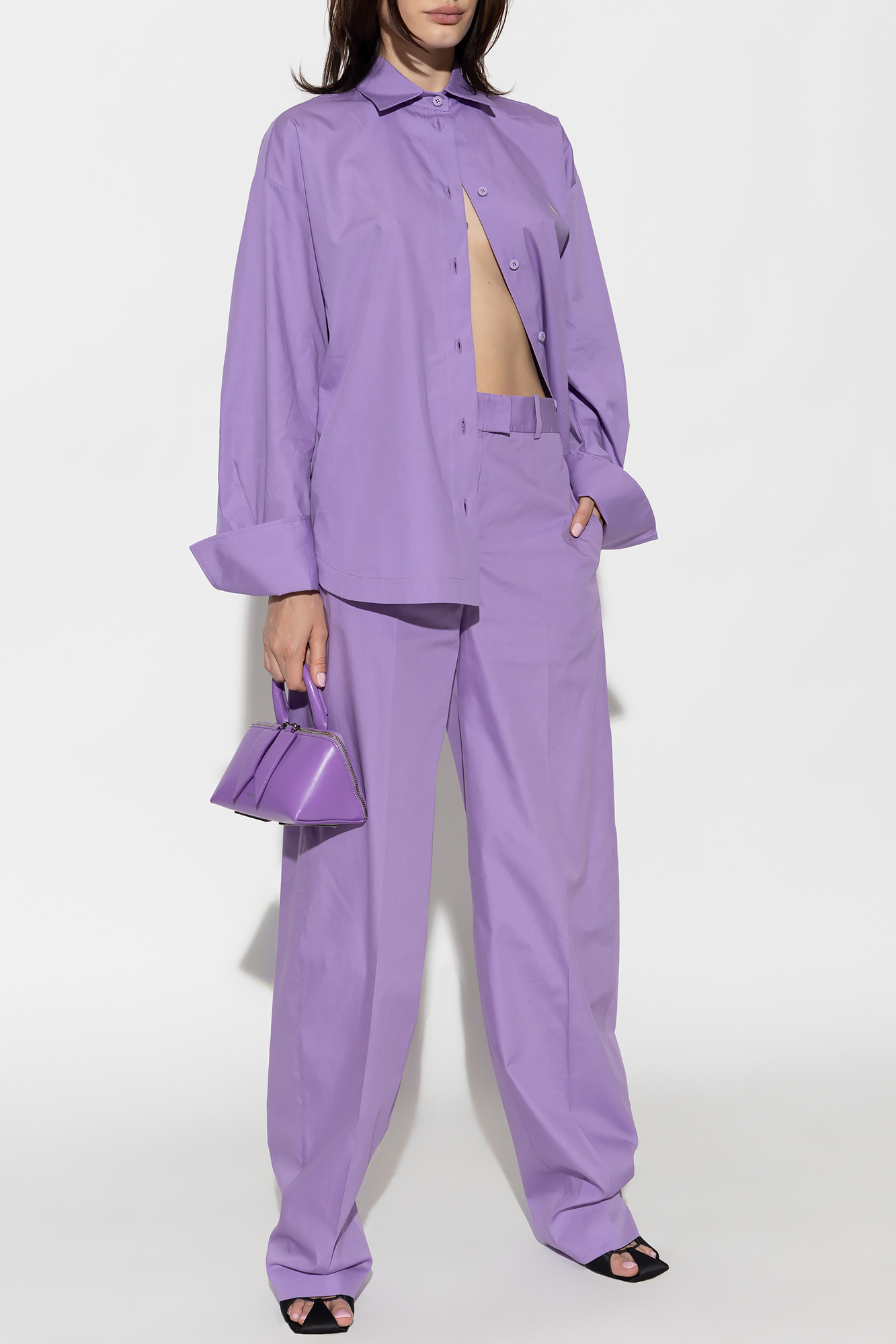 POP Fit, Pants & Jumpsuits, Purple Crackle Popfit Stella Capris