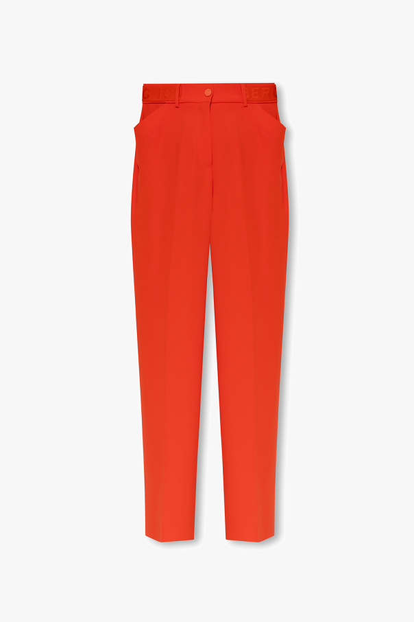 Iceberg Pleat-front trousers with logo