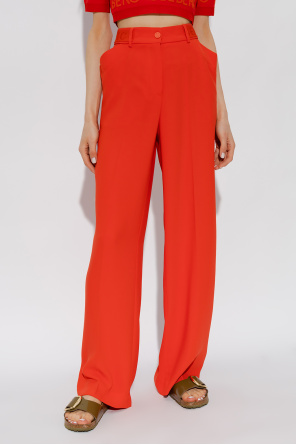 Iceberg Pleat-front trousers with logo