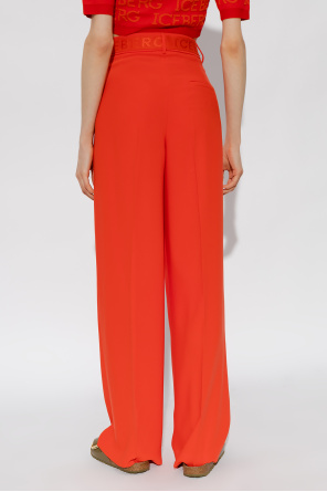 Iceberg Pleat-front trousers comfy with logo