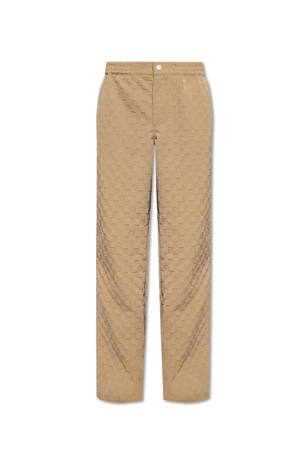 Khaki Seamless Trousers by MISBHV on Sale
