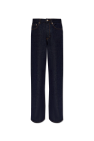 Dries Van Noten NAVY BLUE High-rise jeans with wide legs