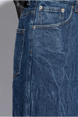 Rag & Bone mid-rise straight-leg jeans Candy Pants Baddräkt med rynkad detalj
