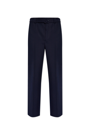 Pleat-front trousers od Jil Sander wide basic t-shirt