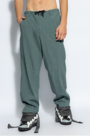 adam lippes wide leg wool trousers item Pleat-front trousers