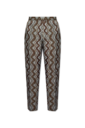 Patterned pleat-front trousers od Dries Van Noten