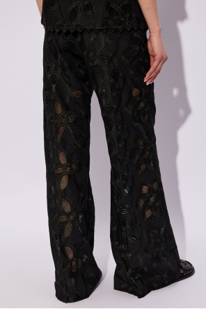 Munthe Spodnie z haftowanym wzorem ‘Eileen’