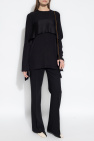 TOTEME BLACK Pleat-front trousers