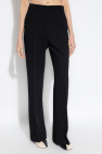 TOTEME BLACK Pleat-front trousers