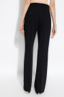 TOTEME BLACK Pleat-front trousers