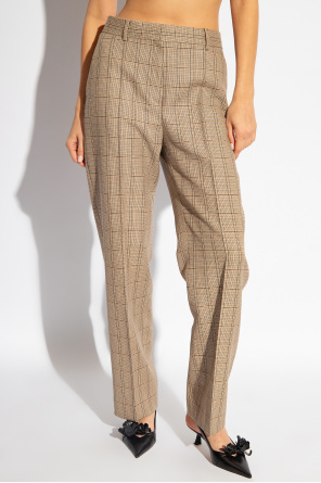 TOTEME Wool pleat-front self trousers