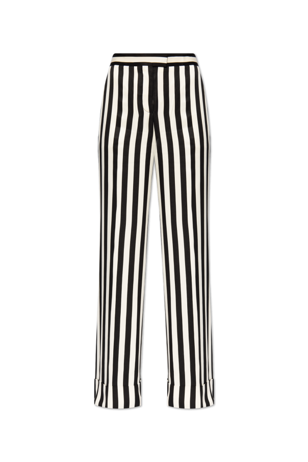 Moschino Spodnie ze wzorem w pasy