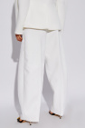 Jacquemus WHITE Pants with pleats 'Ovalo'