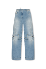 The Attico light blue Jeans with split legs