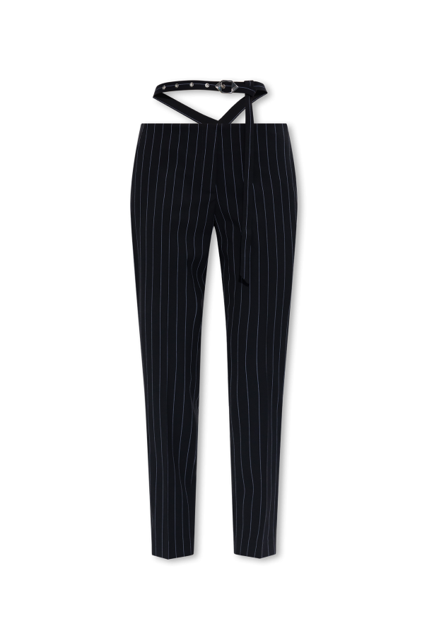 Pinstriped Noir Trousers od The Attico