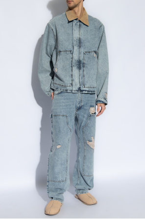 Jeans with vintage effect od Moschino