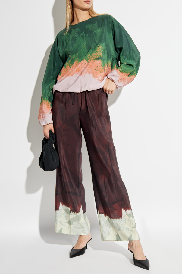 Dries Van Noten Silk trousers